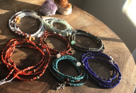 Photo of waistbeads in a circle